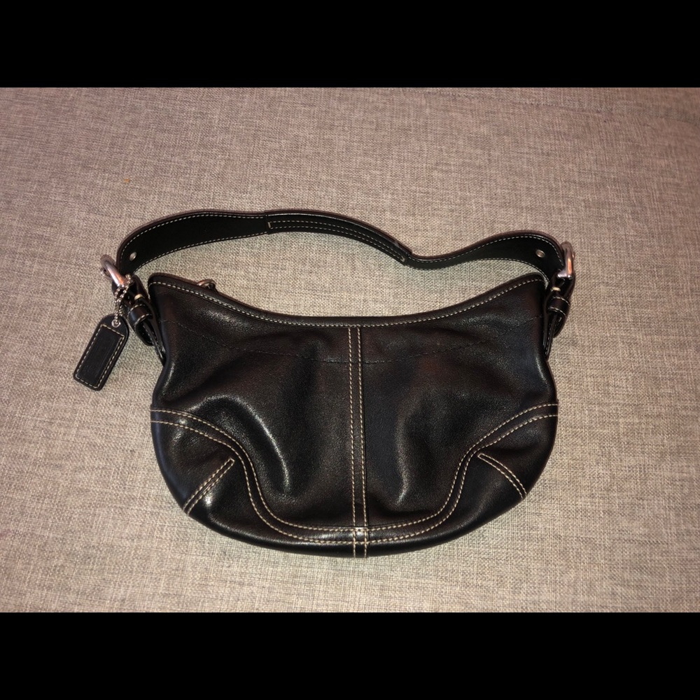 Vintage black coach purse